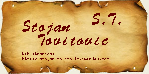 Stojan Tovitović vizit kartica